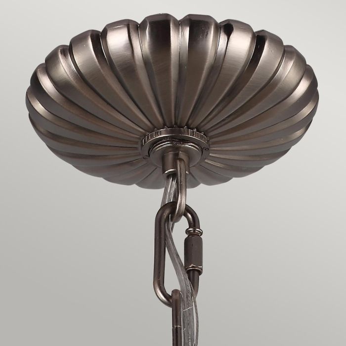 Generation Lighting (Feiss) Adams 3-Light Antique Nickel Globe Pendant Chandelier