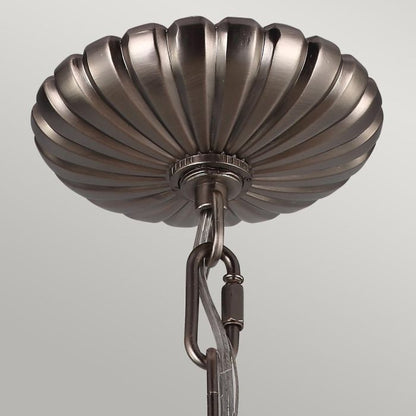 Generation Lighting (Feiss) Adams 3-Light Antique Nickel Globe Pendant Chandelier