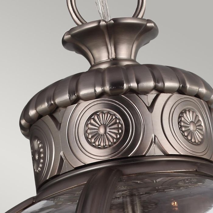 Generation Lighting (Feiss) Adams 3-Light Antique Nickel Globe Pendant Chandelier