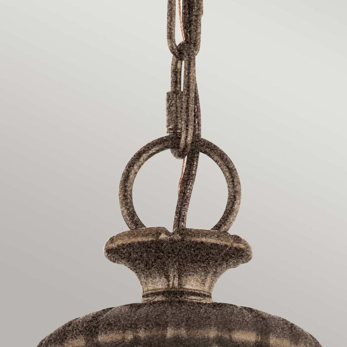 Generation Lighting (Feiss) Adams 3-Light British Bronze Globe Pendant Chandelier