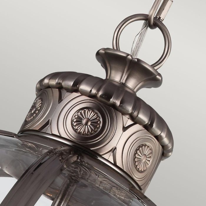 Generation Lighting (Feiss) Adams 4-Light Antique Nickel Globe Pendant Chandelier
