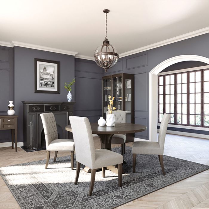 Generation Lighting (Feiss) Adams 4-Light Antique Nickel Globe Pendant Chandelier