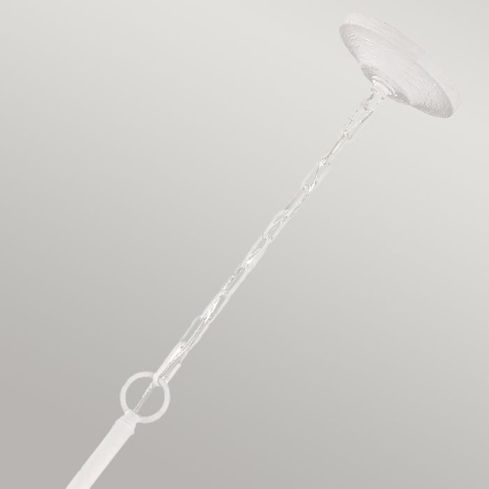 Generation Lighting (Feiss) Annie 4-Light Textured Plaster White Candle Chandelier