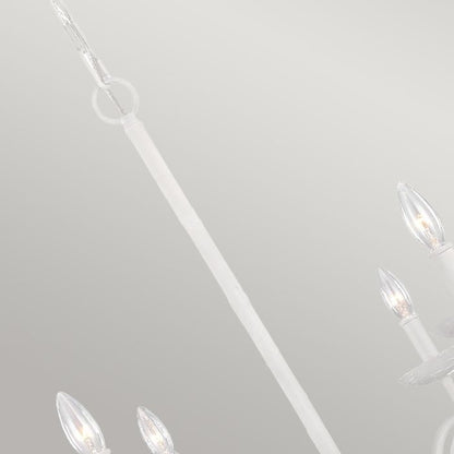 Generation Lighting (Feiss) Annie 4-Light Textured Plaster White Candle Chandelier