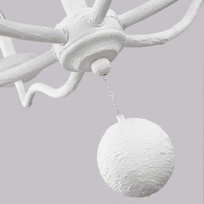 Generation Lighting (Feiss) Annie 6-Light Textured Plaster White Candle Chandelier