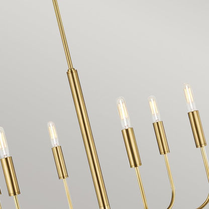 Generation Lighting (Feiss) Brianna 6-Light Burnished Brass Modern Chandelier