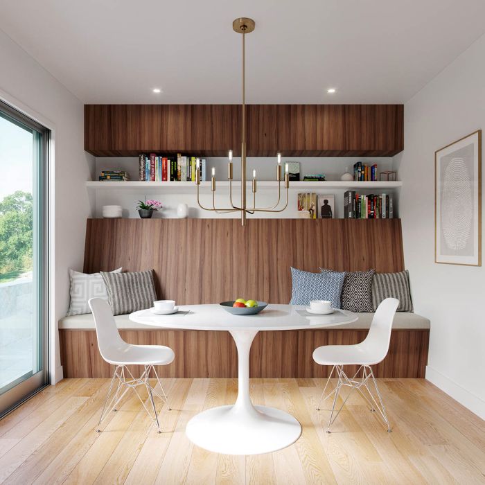 Generation Lighting (Feiss) Brianna 6-Light Burnished Brass Modern Chandelier