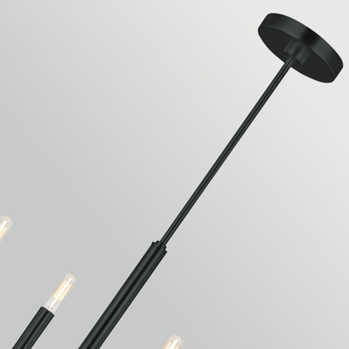 Generation Lighting (Feiss) Brianna 6-Light Black Modern Chandelier