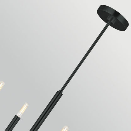 Generation Lighting (Feiss) Brianna 6-Light Black Modern Chandelier