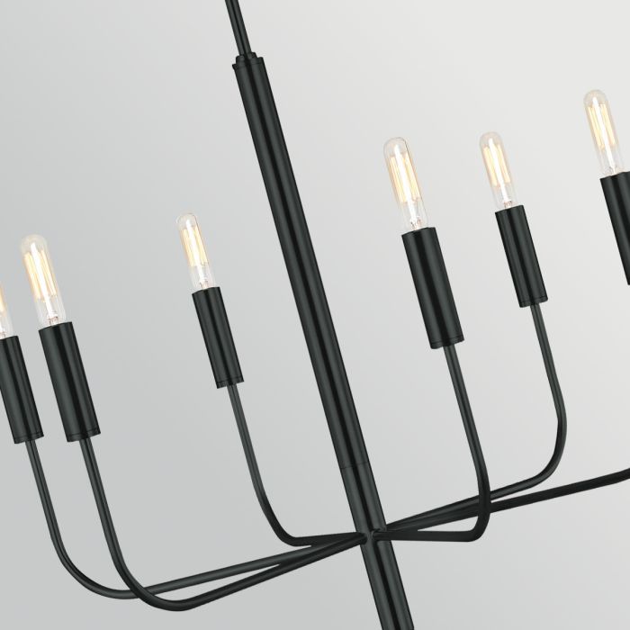Generation Lighting (Feiss) Brianna 6-Light Black Modern Chandelier
