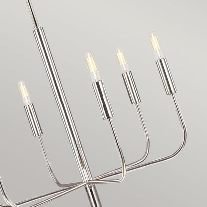Generation Lighting (Feiss) Brianna 6-Light Polished Nickel Modern Chandelier