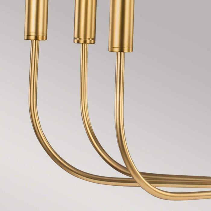 Generation Lighting (Feiss) Brianna 9-Light Burnished Brass Modern Chandelier