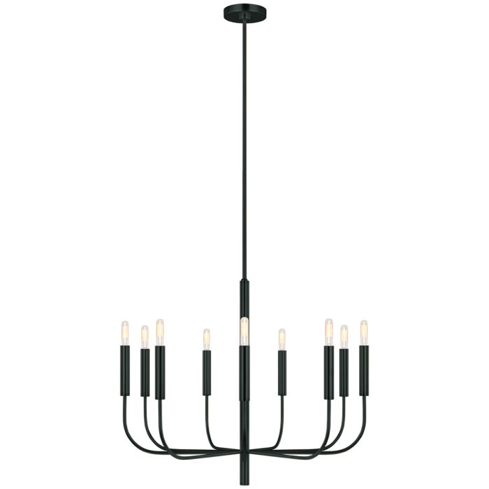 Generation Lighting (Feiss) Brianna 9-Light Black Modern Chandelier