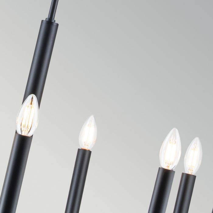 Generation Lighting (Feiss) Brianna 9-Light Black Modern Chandelier
