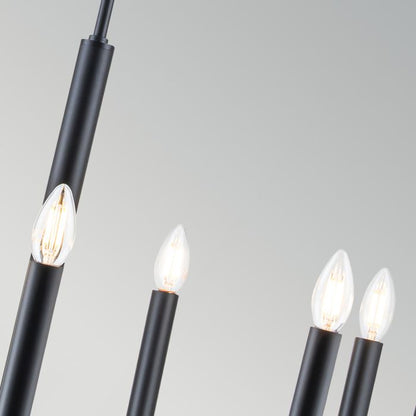 Generation Lighting (Feiss) Brianna 9-Light Black Modern Chandelier