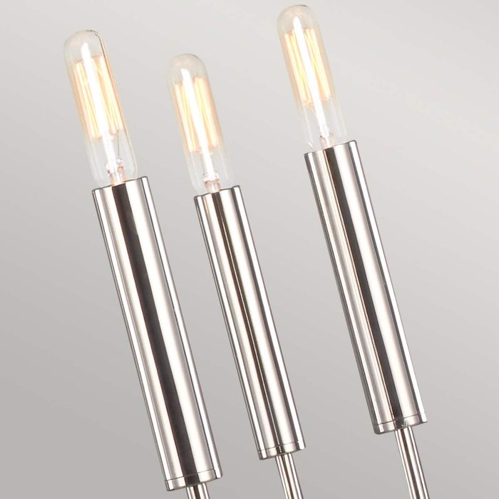 Generation Lighting (Feiss) Brianna 9-Light Polished Nickel Modern Chandelier