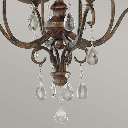 Generation Lighting (Feiss) Chateau 4-Light Mocha Bronze Candle Chandelier