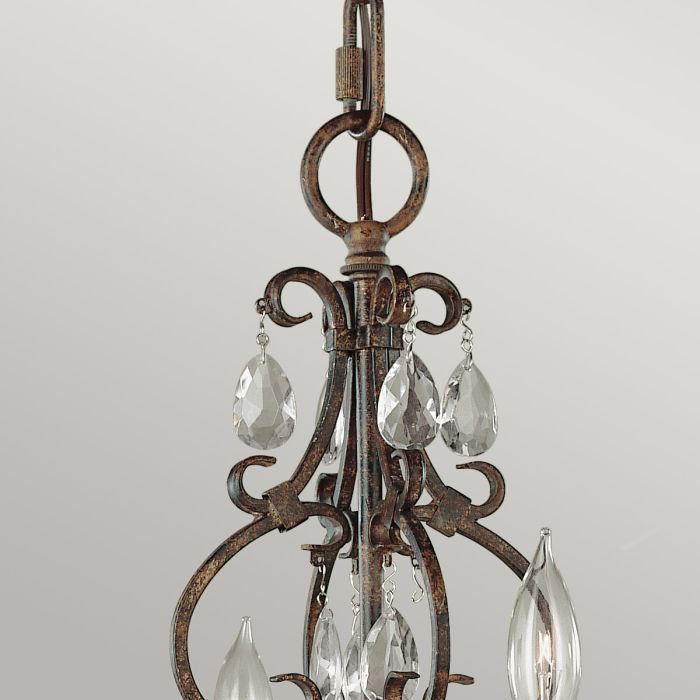 Generation Lighting (Feiss) Chateau 4-Light Mocha Bronze Candle Chandelier
