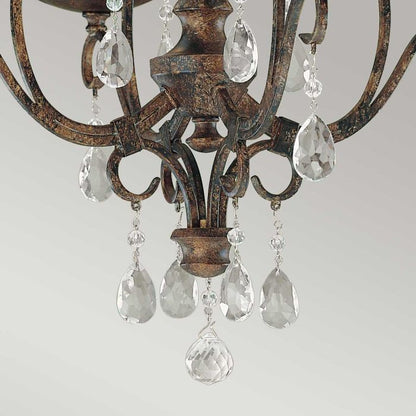 Generation Lighting (Feiss) Chateau 4-Light Mocha Bronze Candle Chandelier