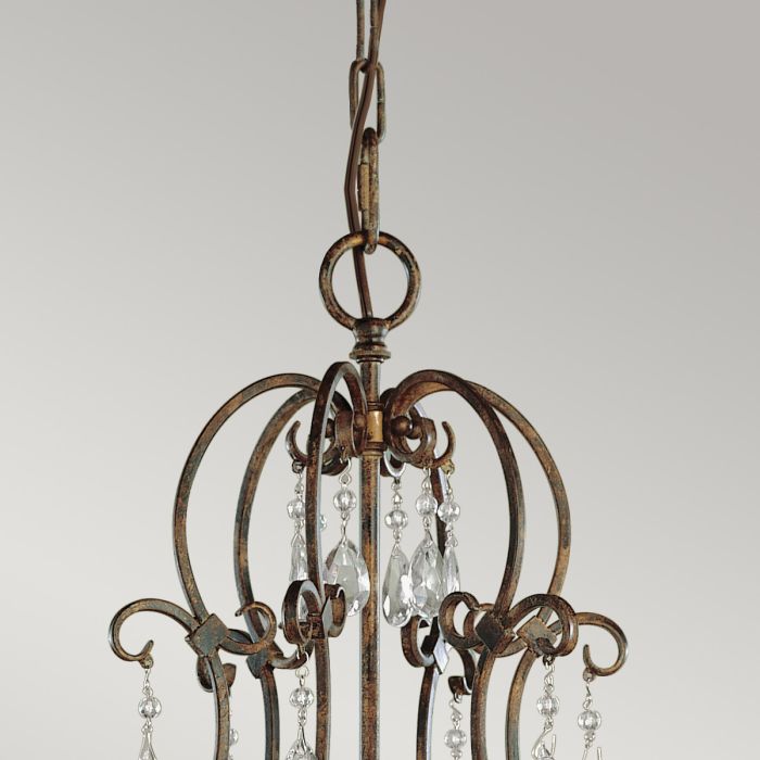 Generation Lighting (Feiss) Chateau 6-Light Mocha Bronze Candle Chandelier