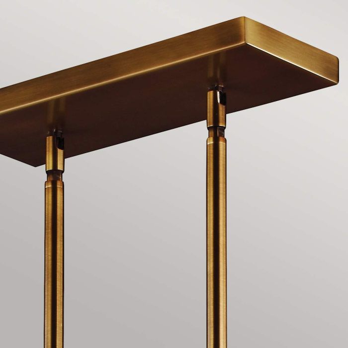Generation Lighting (Feiss) Hobson 3-Light Aged Brass Island Chandelier