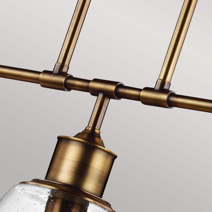 Generation Lighting (Feiss) Hobson 3-Light Aged Brass Island Chandelier