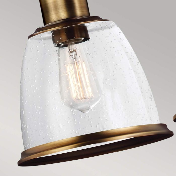 Generation Lighting (Feiss) Hobson 3-Light Aged Brass Island Chandelier