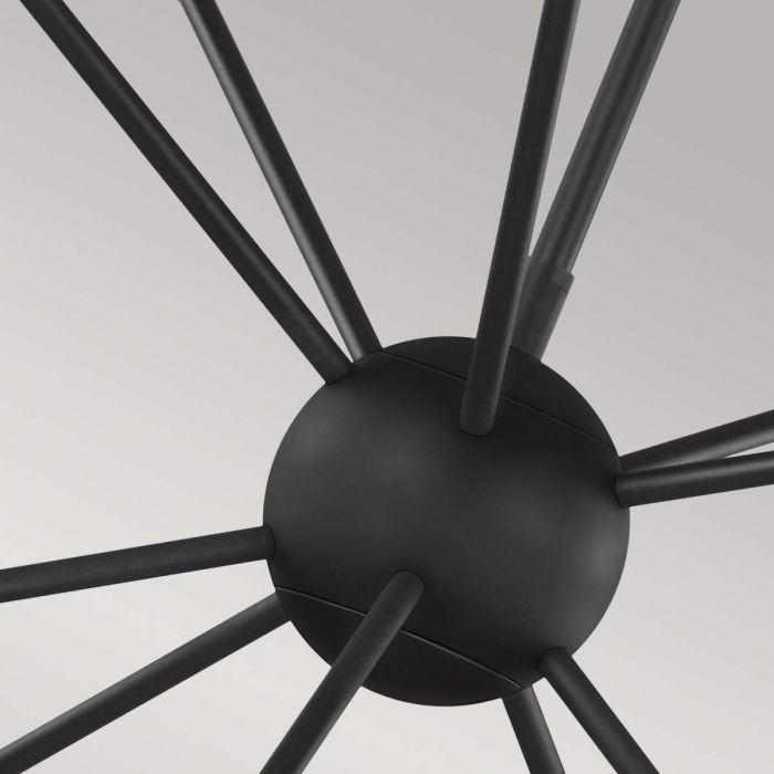 Generation Lighting (Feiss) Jax 10-Light Midnight Black LED Sputnik Chandelier