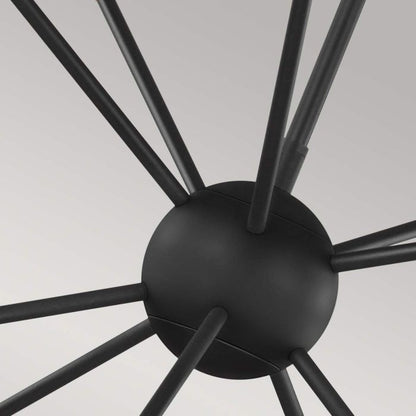 Generation Lighting (Feiss) Jax 10-Light Midnight Black LED Sputnik Chandelier
