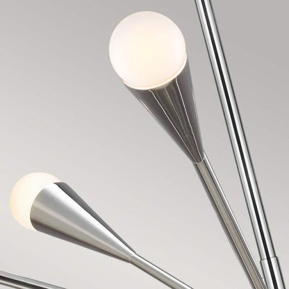 Generation Lighting (Feiss) Jax 10-Light Polished Nickel LED Sputnik Chandelier