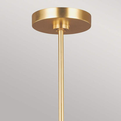 Generation Lighting (Feiss) Joan 5-Light Matte White / Burnished Brass Modern Chandelier
