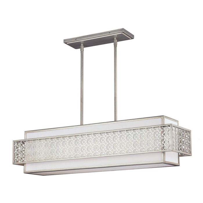 Generation Lighting (Feiss) Kenney 5-Light Sunrise Silver Island Chandelier