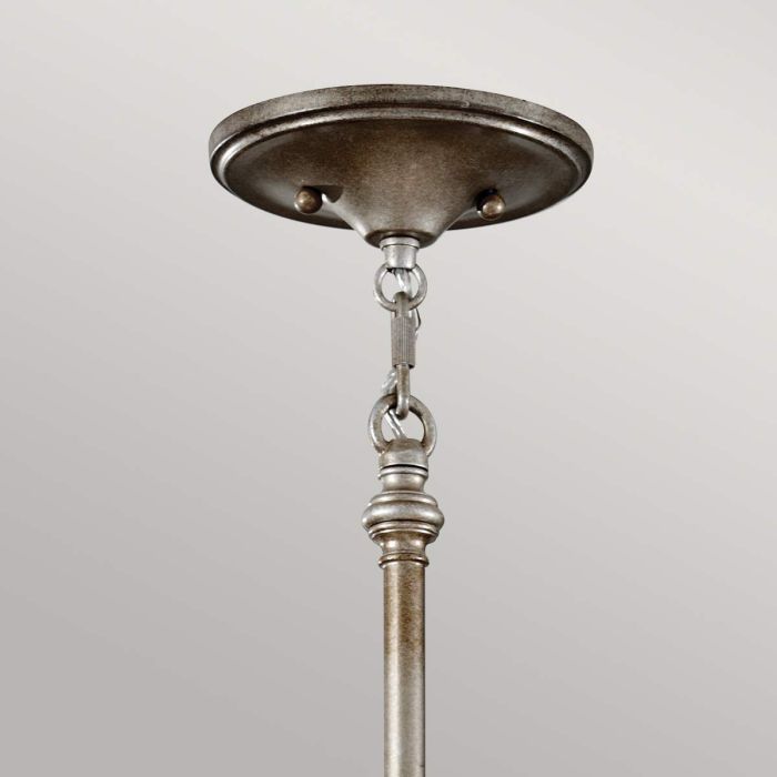 Generation Lighting (Feiss) Lucia 6-Light Burnished Silver Drum Chandelier