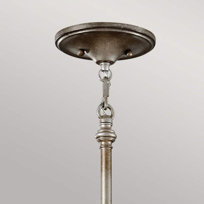 Generation Lighting (Feiss) Lucia 6-Light Burnished Silver Drum Chandelier