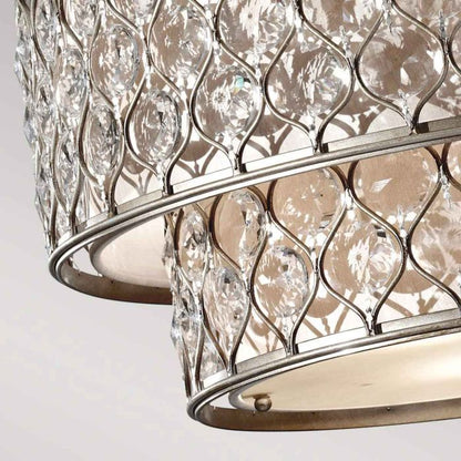 Generation Lighting (Feiss) Lucia 6-Light Burnished Silver Drum Chandelier