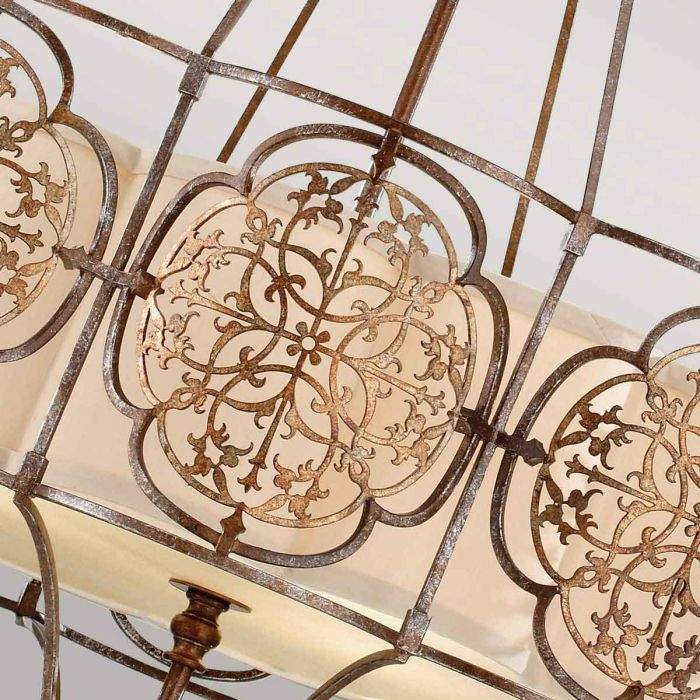 Generation Lighting (Feiss) Marcella 4-Light British Bronze / Oxidized Bronze Drum Chandelier