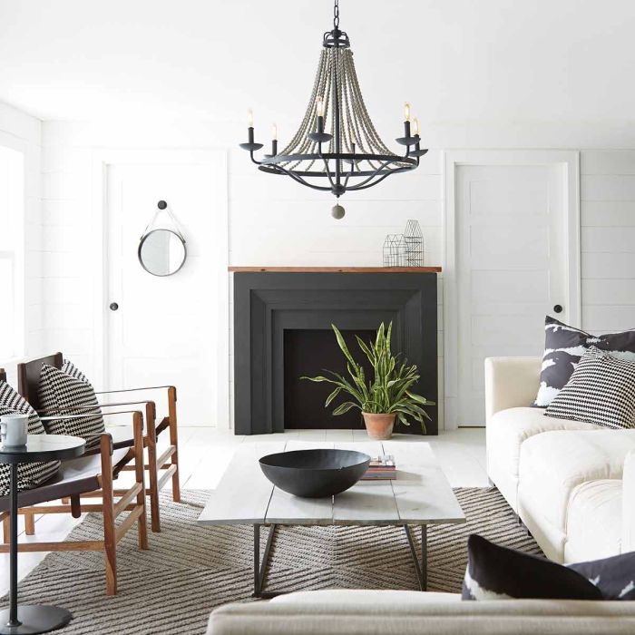 Generation Lighting (Feiss) Nori 6-Light Dark Weathered Zinc with Driftwood Grey Wagon Wheel Chandelier