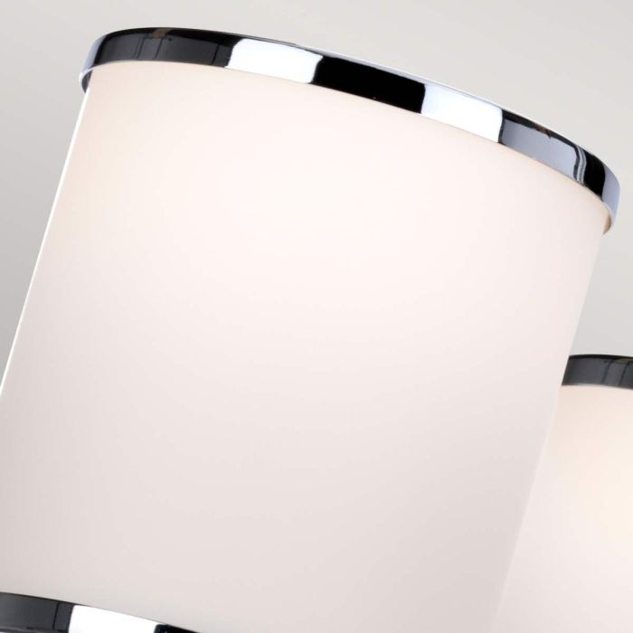 Generation Lighting (Feiss) Prospect Park 5-Light Satin Nickel with Chrome Opal Glass Chandelier