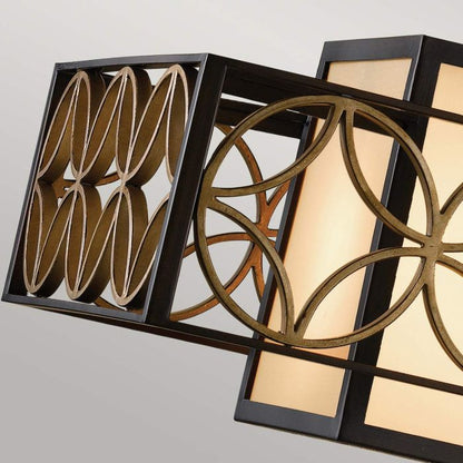 Generation Lighting (Feiss) Remy 4-Light Heritage Bronze / Parisienne Gold Island Pendant Chandelier