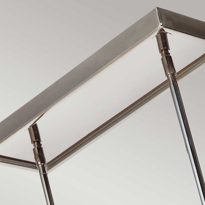 Generation Lighting (Feiss) Rubin 10-Light Polished Nickel Glass LED Island Chandelier