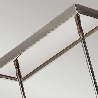 Generation Lighting (Feiss) Rubin 10-Light Polished Nickel Glass LED Island Chandelier