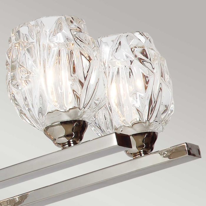 Generation Lighting (Feiss) Rubin 10-Light Polished Nickel Glass LED Island Chandelier
