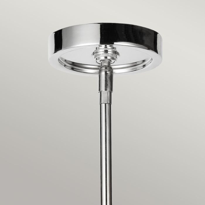 Generation Lighting (Feiss) Rubin 6-Light Polished Nickel Glass LED Chandelier