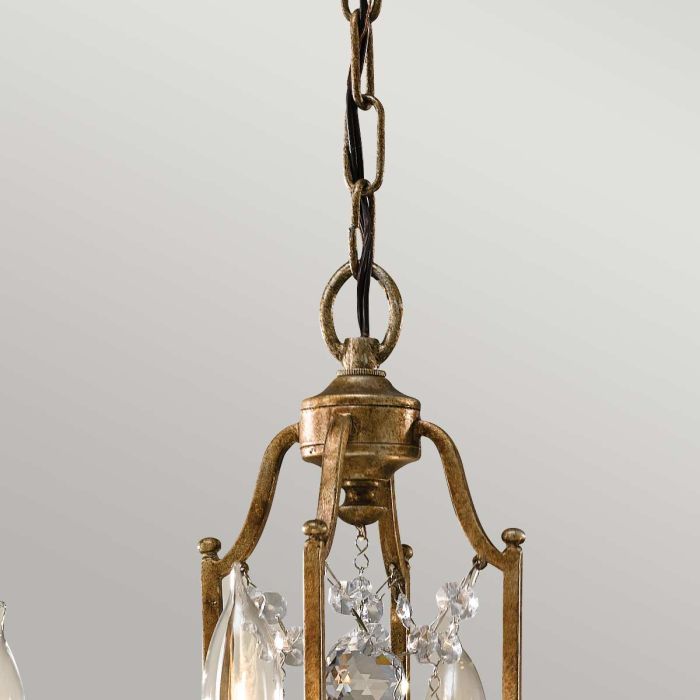 Generation Lighting (Feiss) Valentina 4-Light Oxidized Bronze Crystal Chandelier