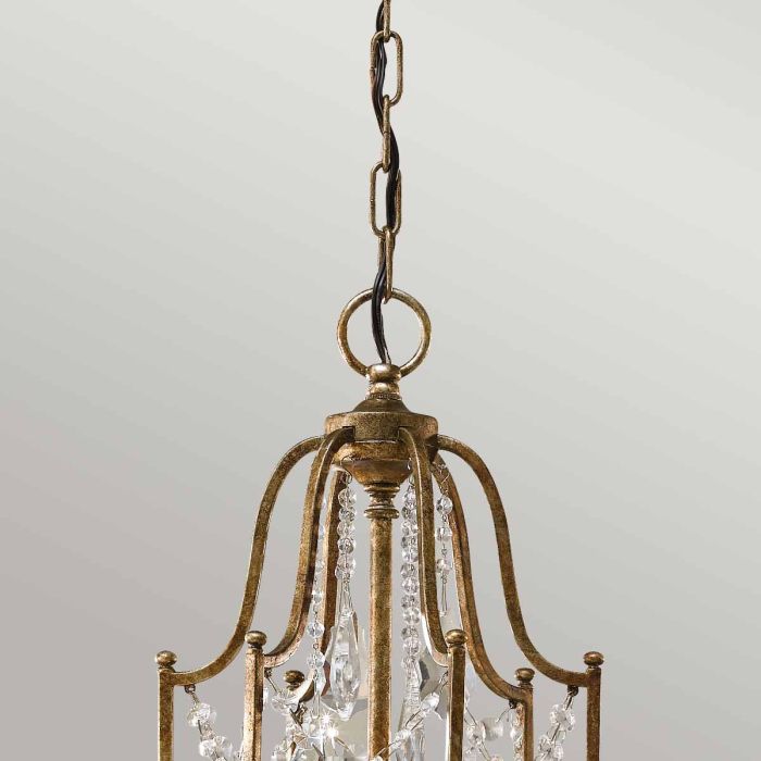 Generation Lighting (Feiss) Valentina 6-Light Oxidized Bronze Crystal Chandelier