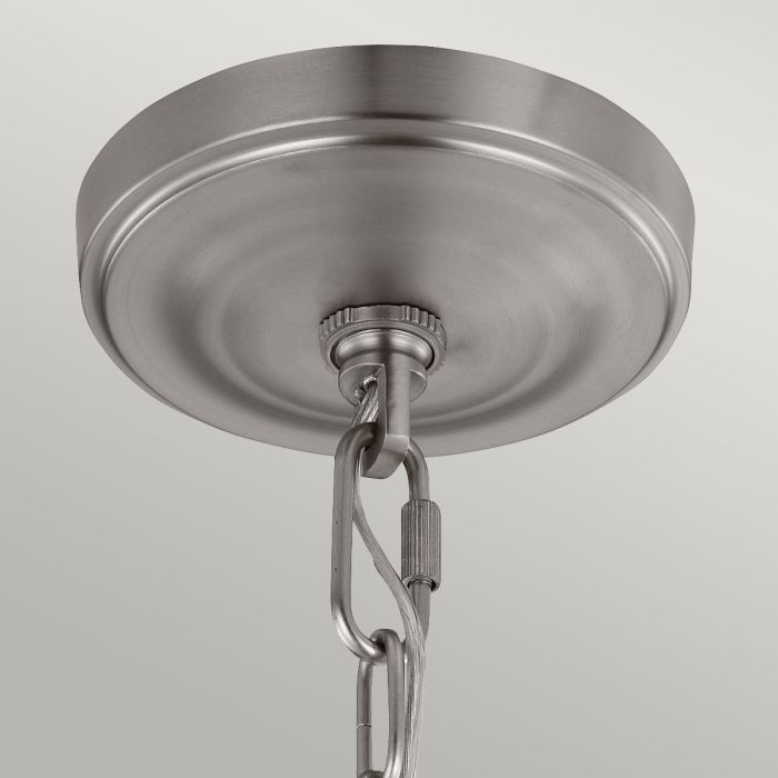 Generation Lighting (Feiss) Vintner 3-Light Satin Nickel Opal Glass Chandelier