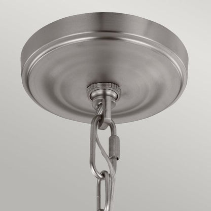 Generation Lighting (Feiss) Vintner 3-Light Satin Nickel Opal Glass Chandelier