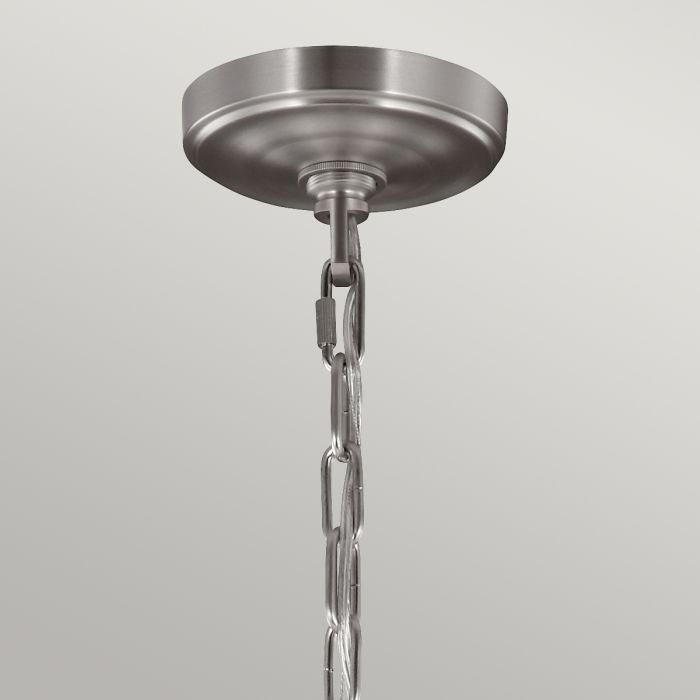 Generation Lighting (Feiss) Vintner 9-Light Satin Nickel Opal Glass Chandelier