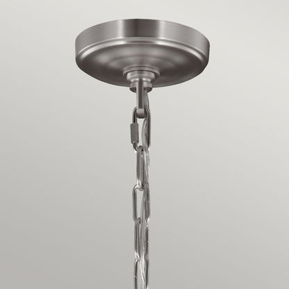 Generation Lighting (Feiss) Vintner 9-Light Satin Nickel Opal Glass Chandelier