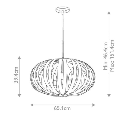 Generation Lighting (Feiss) Woodstock 6-Light Large Textured Black Cage Chandelier